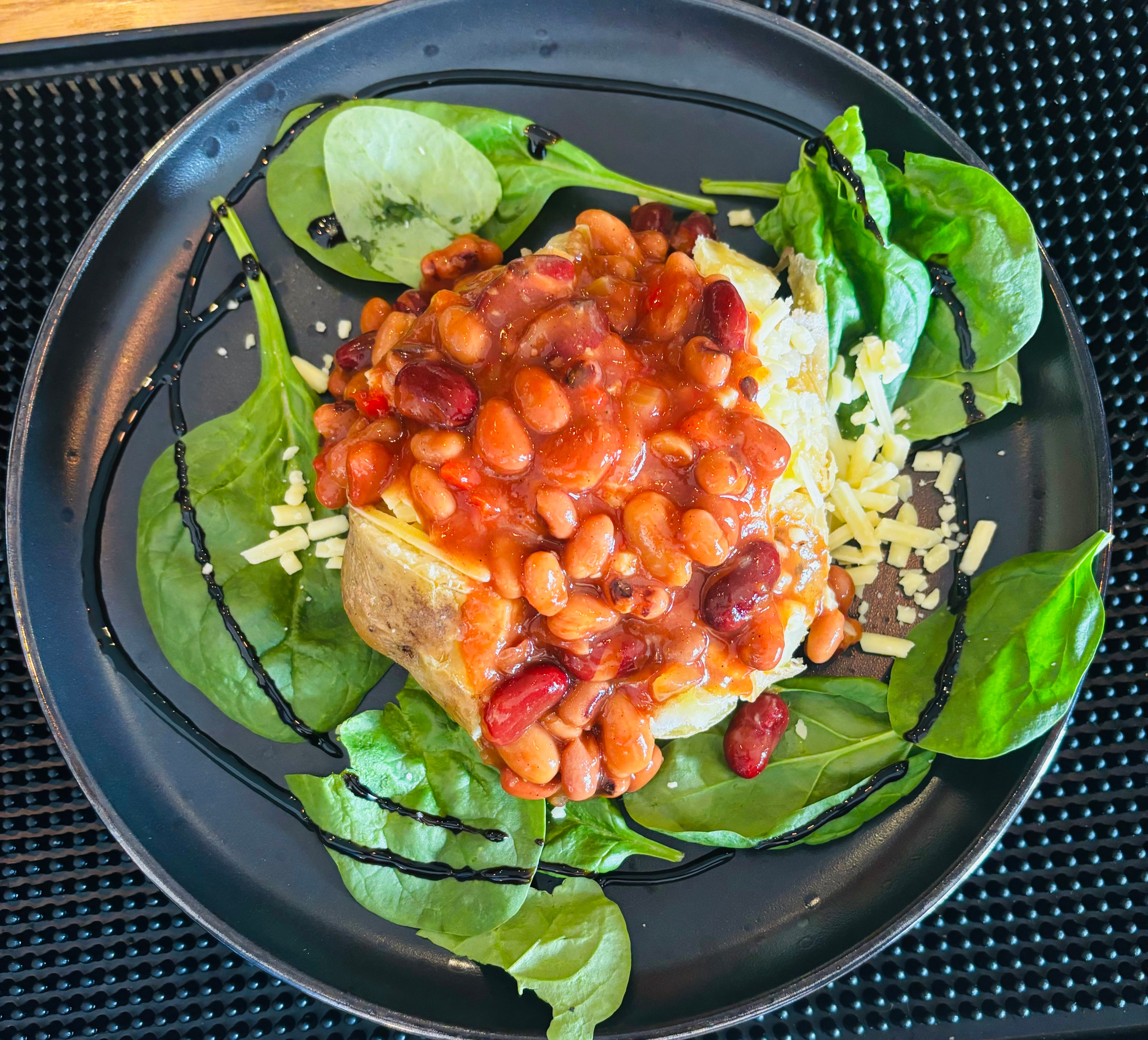 Filled with Taco Mixed Beans and Cheddar Vegetarian