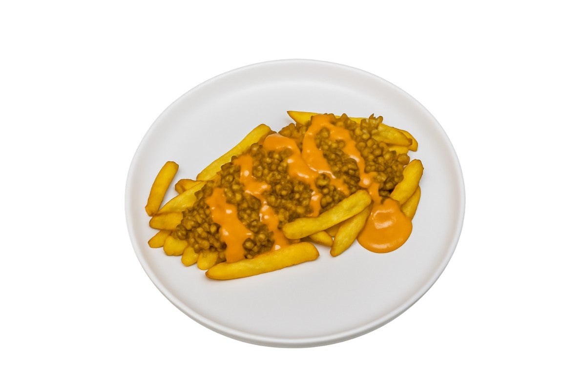 Lentil Curry Loaded Fries