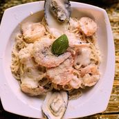Sea Food Italian Pasta White Sauce 
