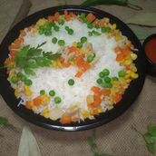 Small Vegetable White Rice