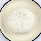 White Steamed jasmine rice