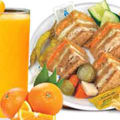 Brown Bread Club Zinger With Fries And 12 Oz Orange Juice