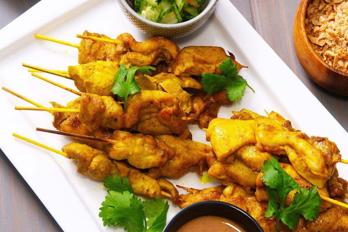 South Indian Style Satay Chicken (st)