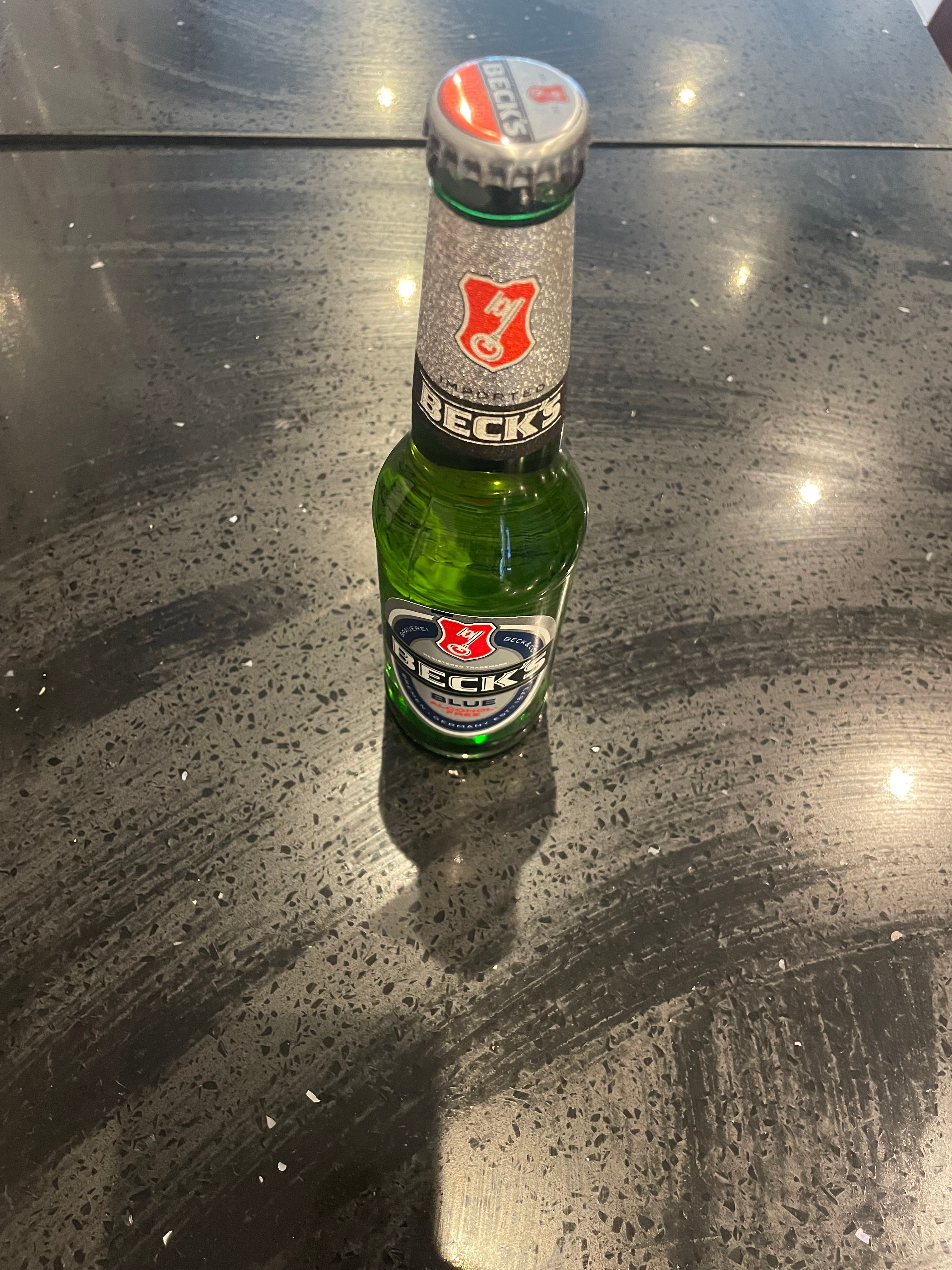 Beer Becks blue alcohol free
