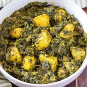 Spinach with potatoes