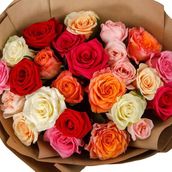 25 Mixed Roses
