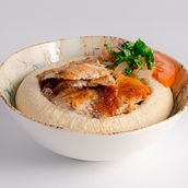 Hummus with Chicken Shawarma