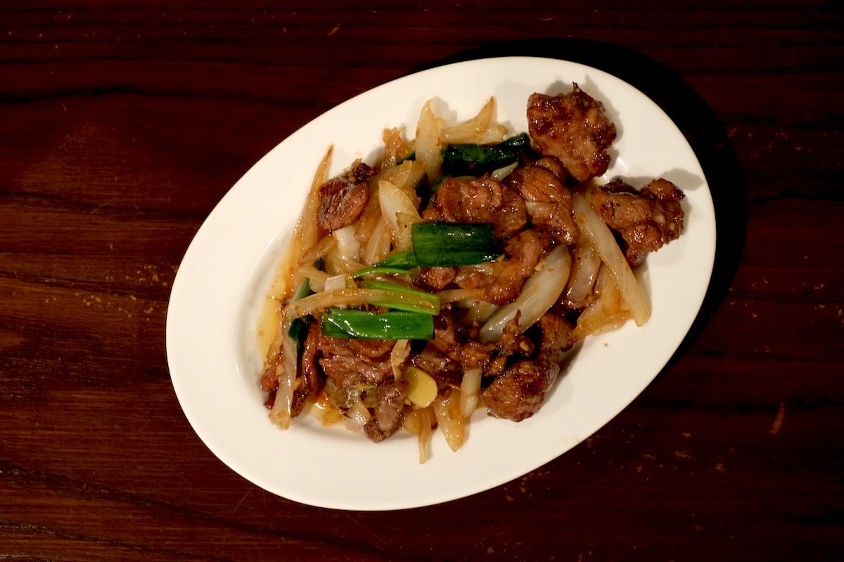 Wok-tossed Duck Breast with Ginger and Spring Onion