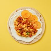 Shakshuka with Kraft Crunchy Chips Oman
