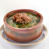 Molokhia With Meat Casserole 