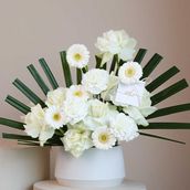 Mix Of White Flowers - Vase Arrangement