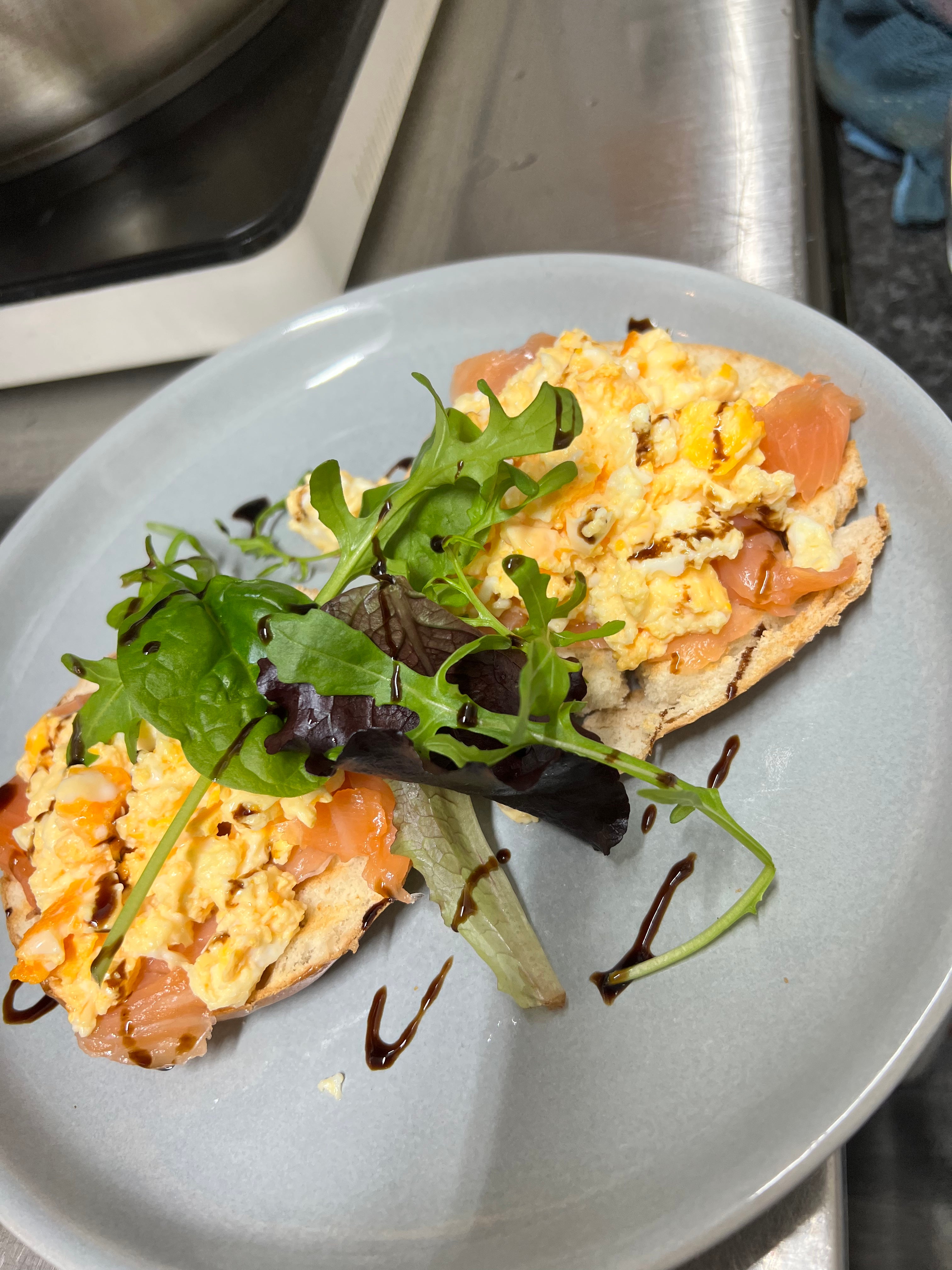 Salmon and Scrambled Egg