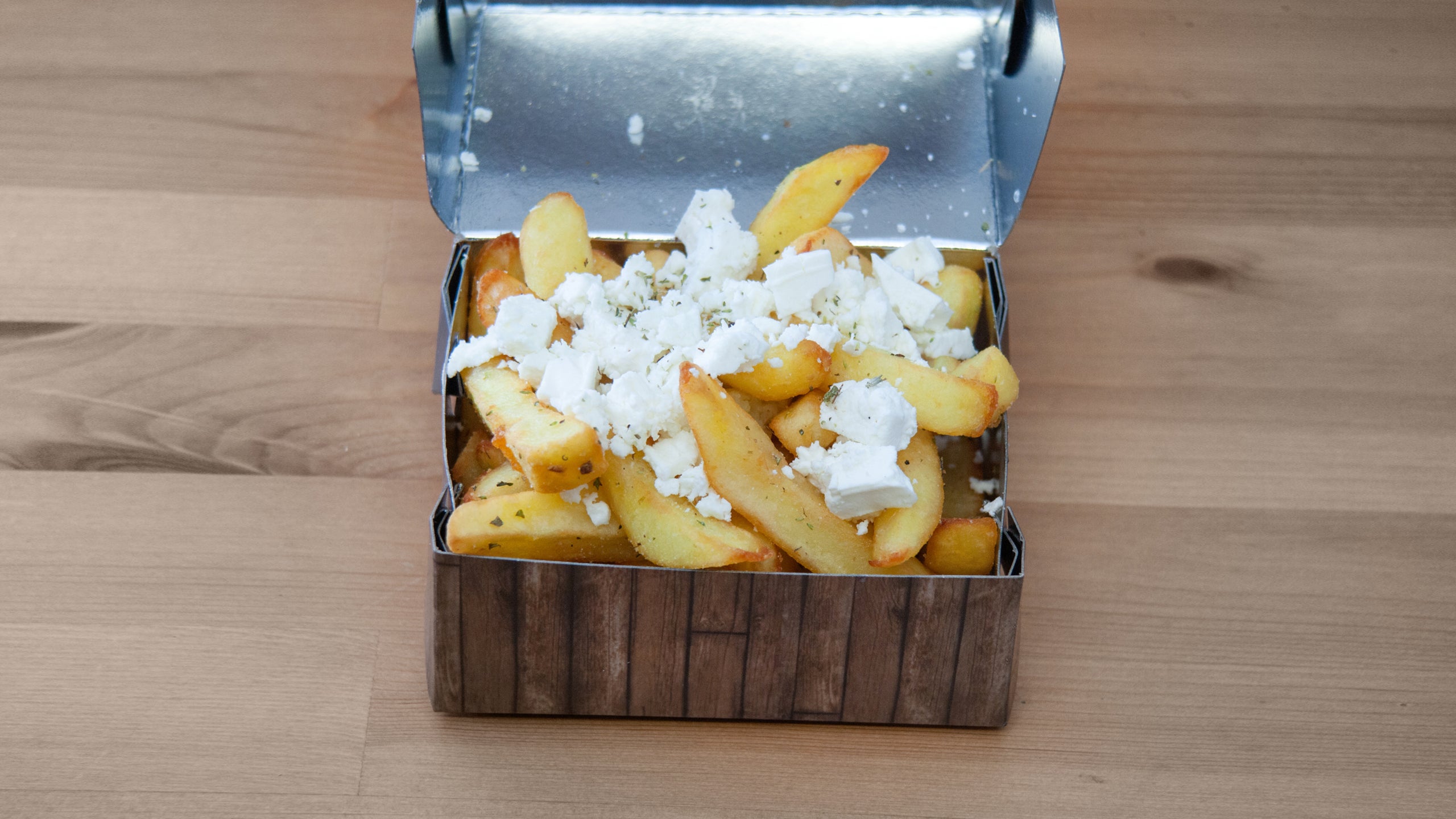 Chips with Feta or Cheddar Cheese