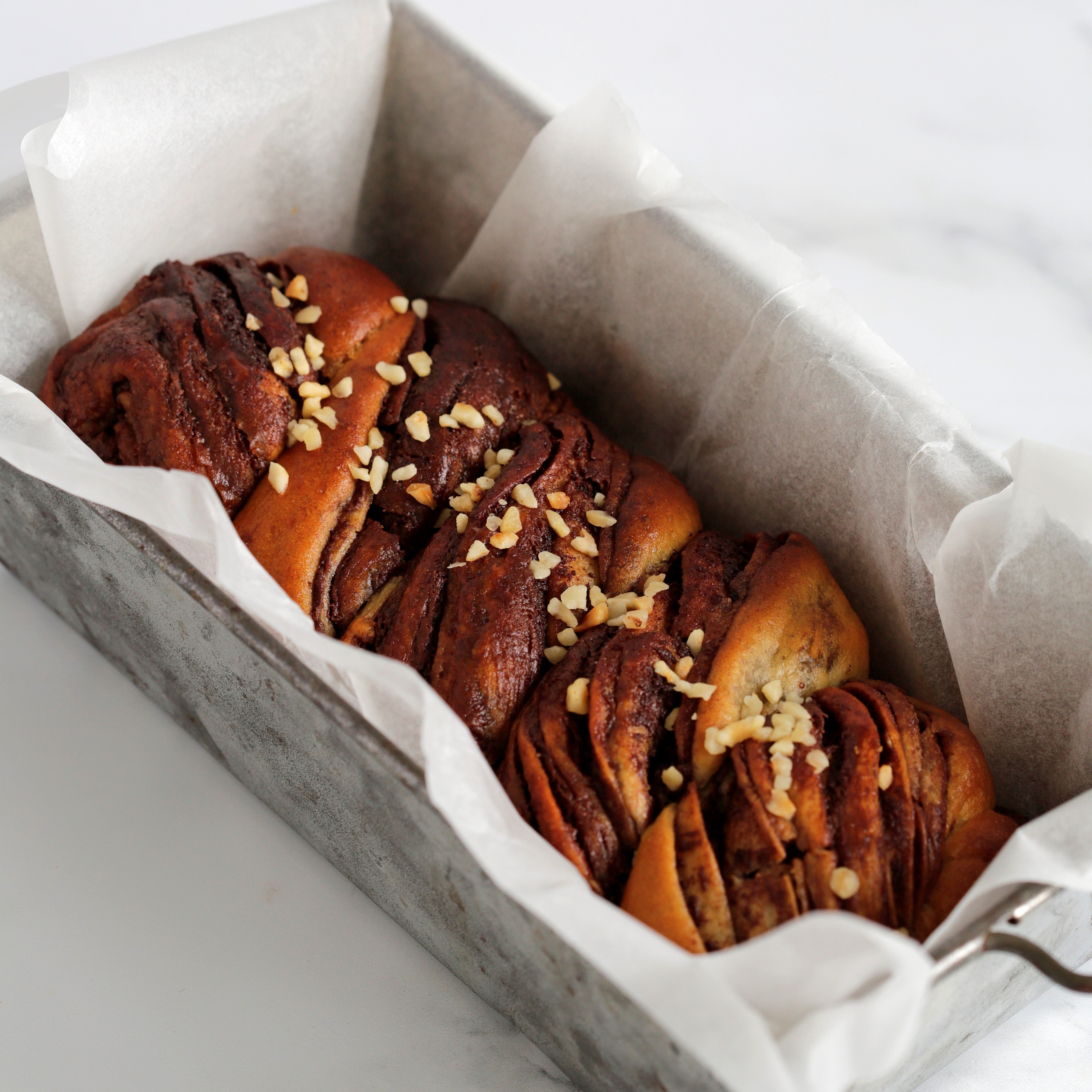Hazelnut Chocolate Babka - Loaf