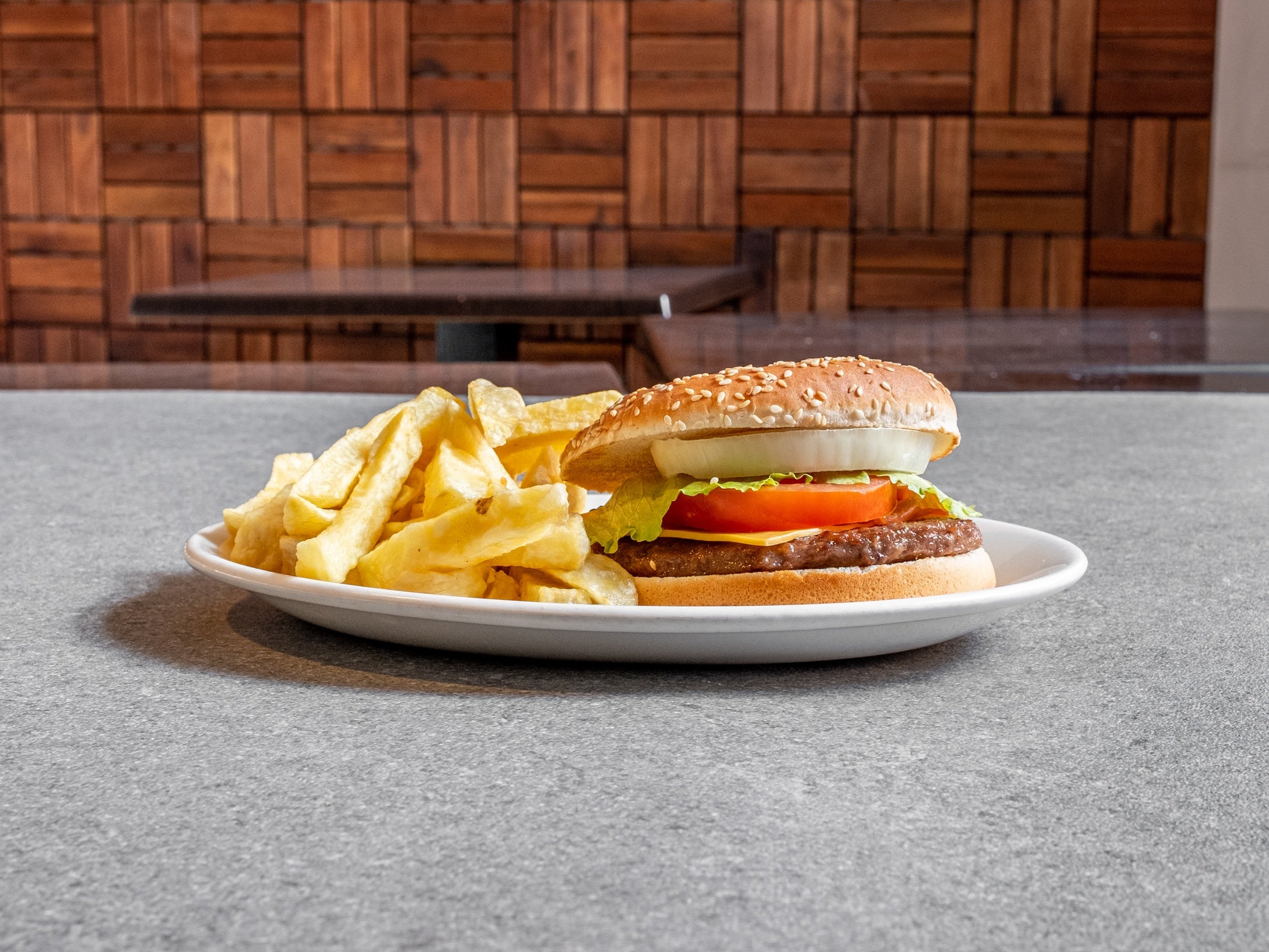 Single Cheese Burger Meal