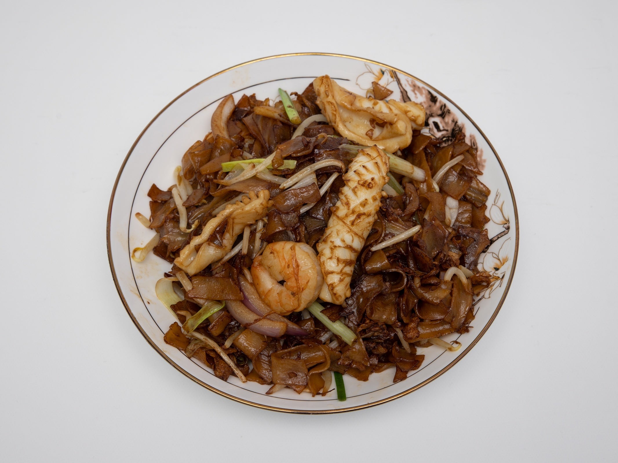 海鲜炒河粉 Fried Flat Noodle with Seafood