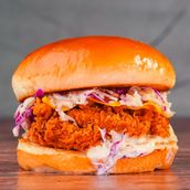 Chicken Coleslaw Burger