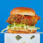 Buffalo Hero Chicken Burger