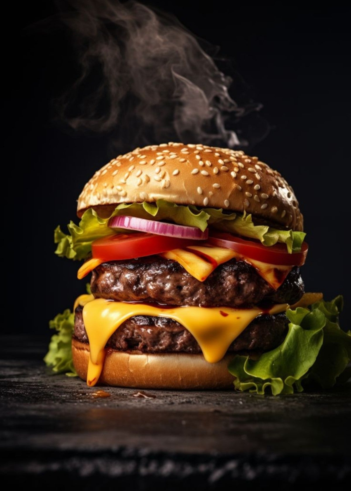 Half a pounder beef burger
