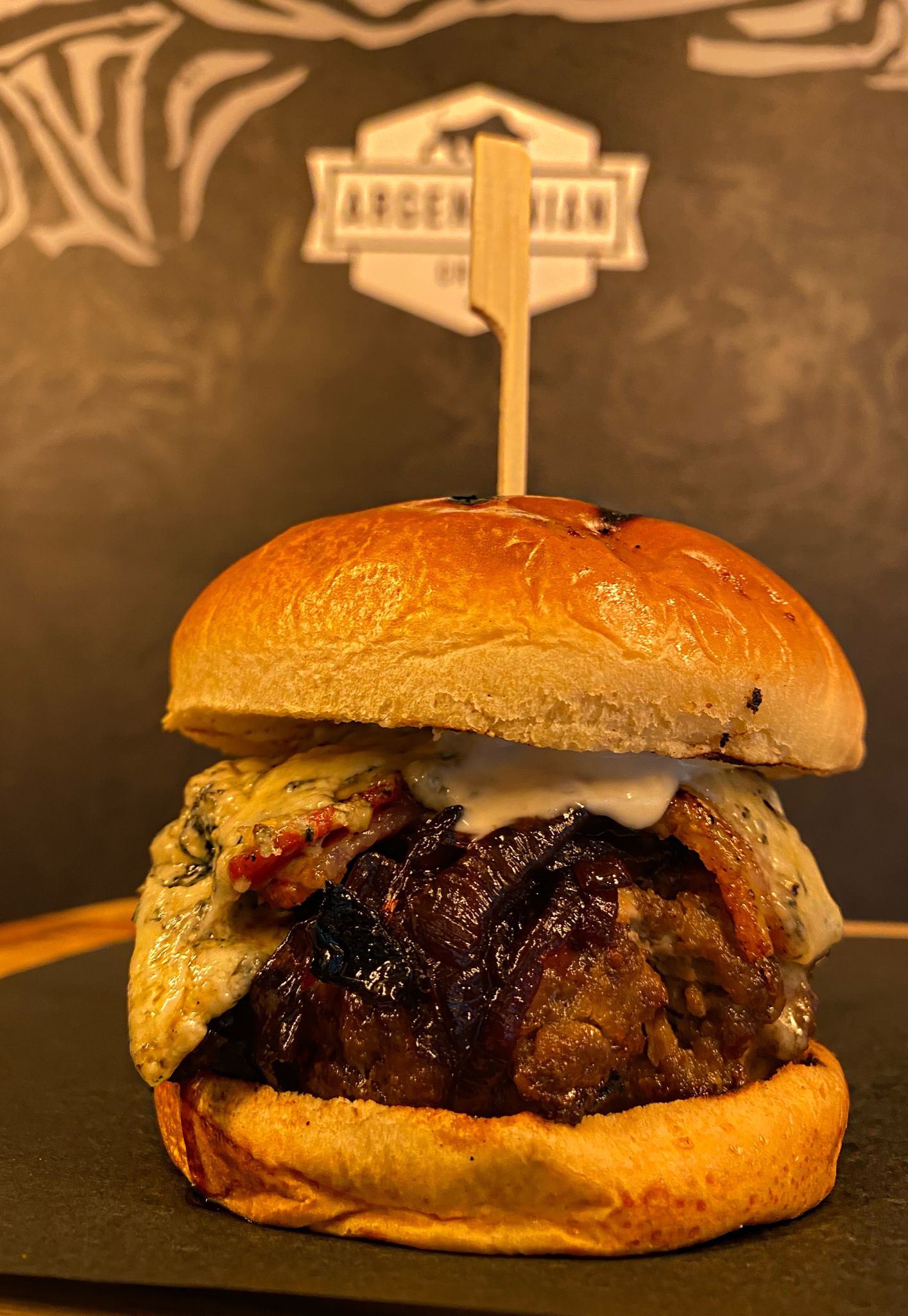 The Argentinian Burger with Fries