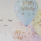 Happy birthday writing Balloon 25 pcs