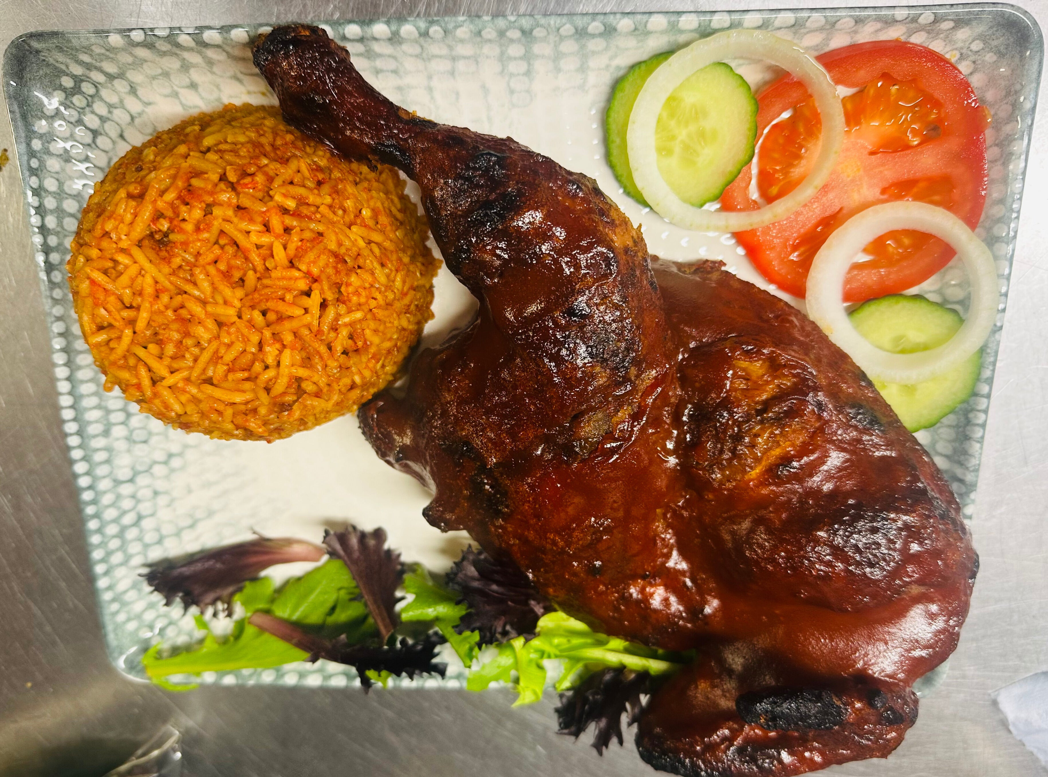 Half BBQ Chicken with option of sides