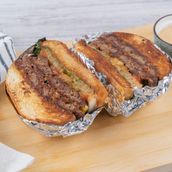 Beef Burger With Beef Bacon And Cheese With Fries