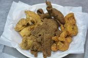 Liver, Mokh And Shrimp (Fried)