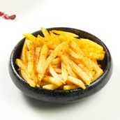 Homemade fries with spices