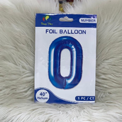 Number 0 In Blue