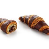 Delicious chocolate croissant