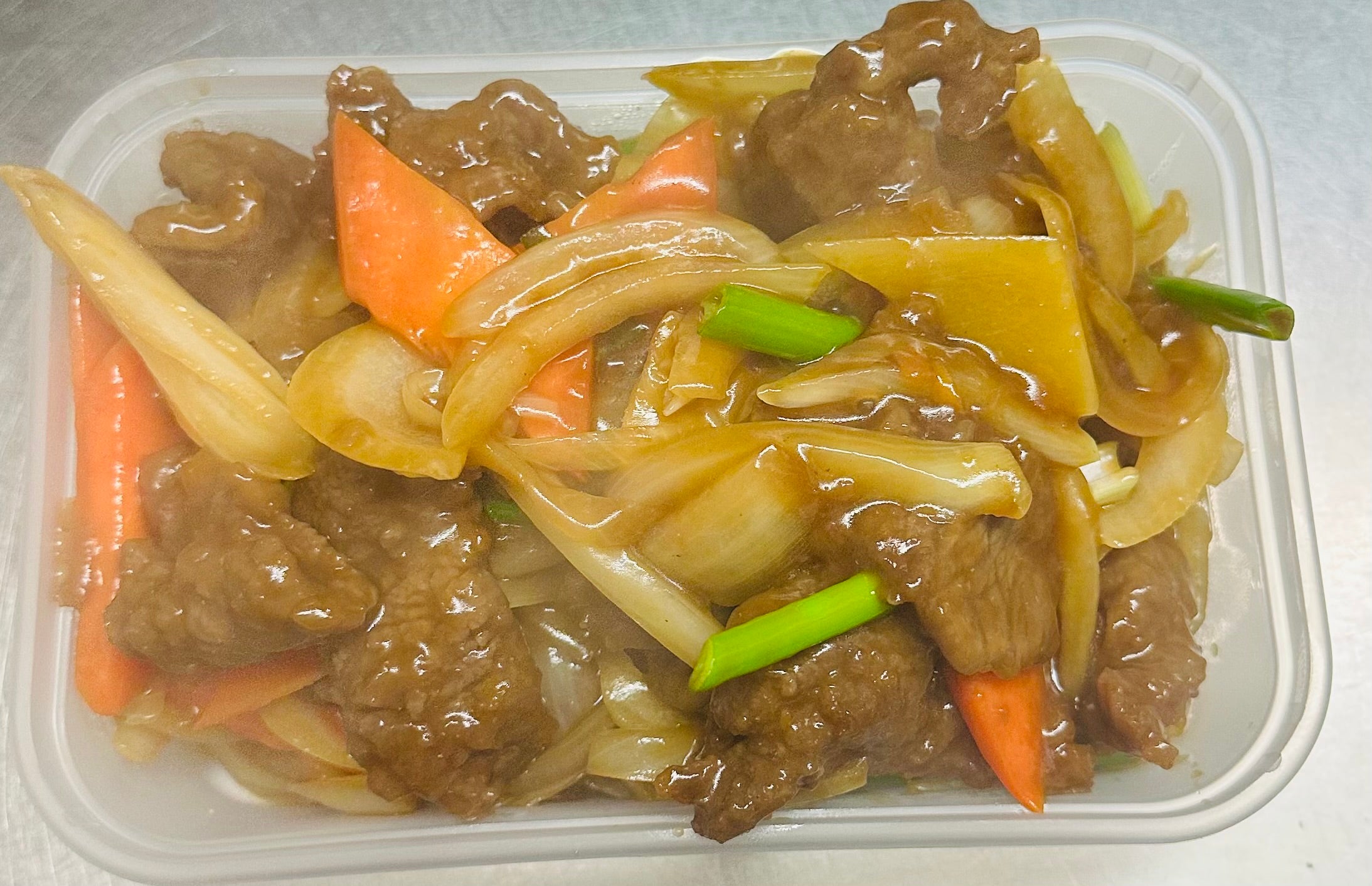 Beef with Ginger and Spring Onion