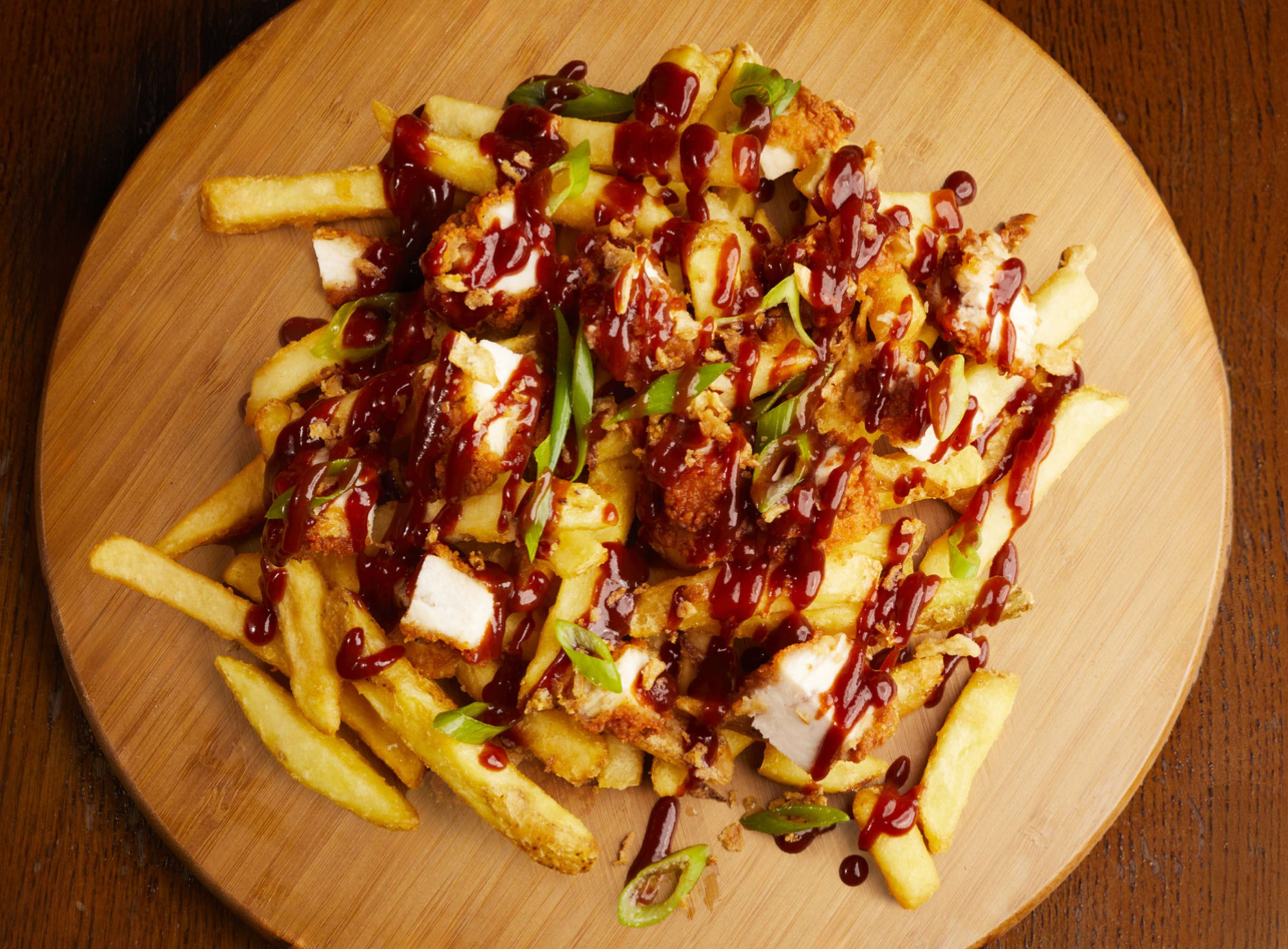 Crispy Chicken Loaded Fries