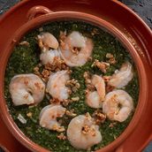 Casserole Mulukhia W Shrimp