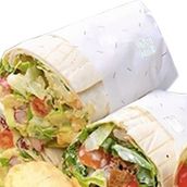 Chef's Kale Caesar Wrap With A Twist Roll