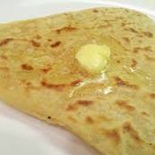 butter triangle paratha