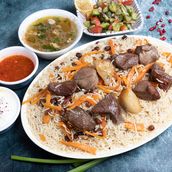 Afghani Polaw With Meat Tikka