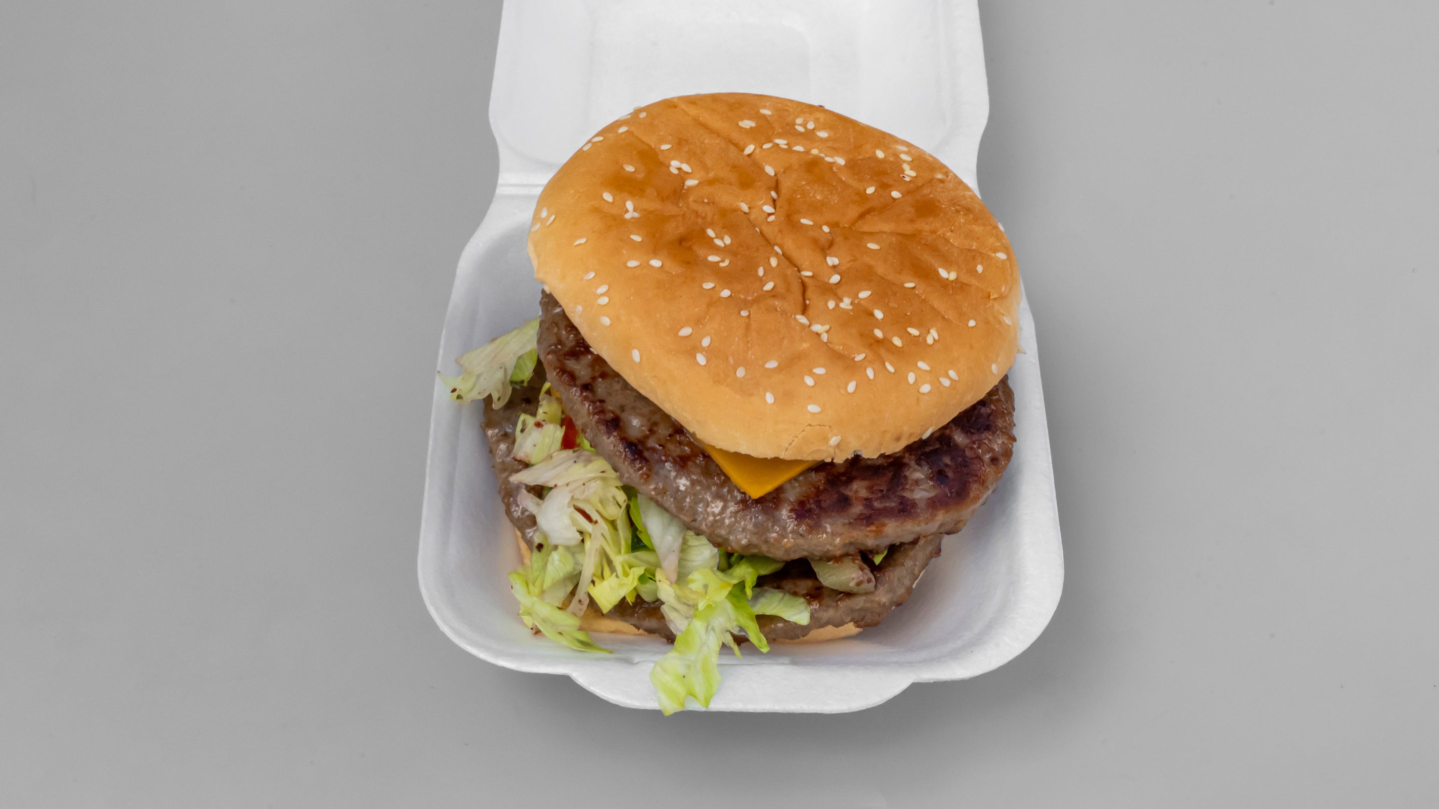 Quarter Pounder Burger, Chips, and Soft Drink