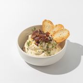 Silky Hummus with Date Drizzle