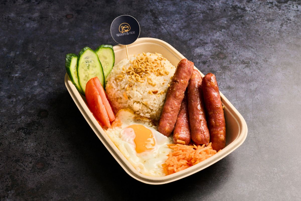 Longsilog (Garlic) Breakfast Meal