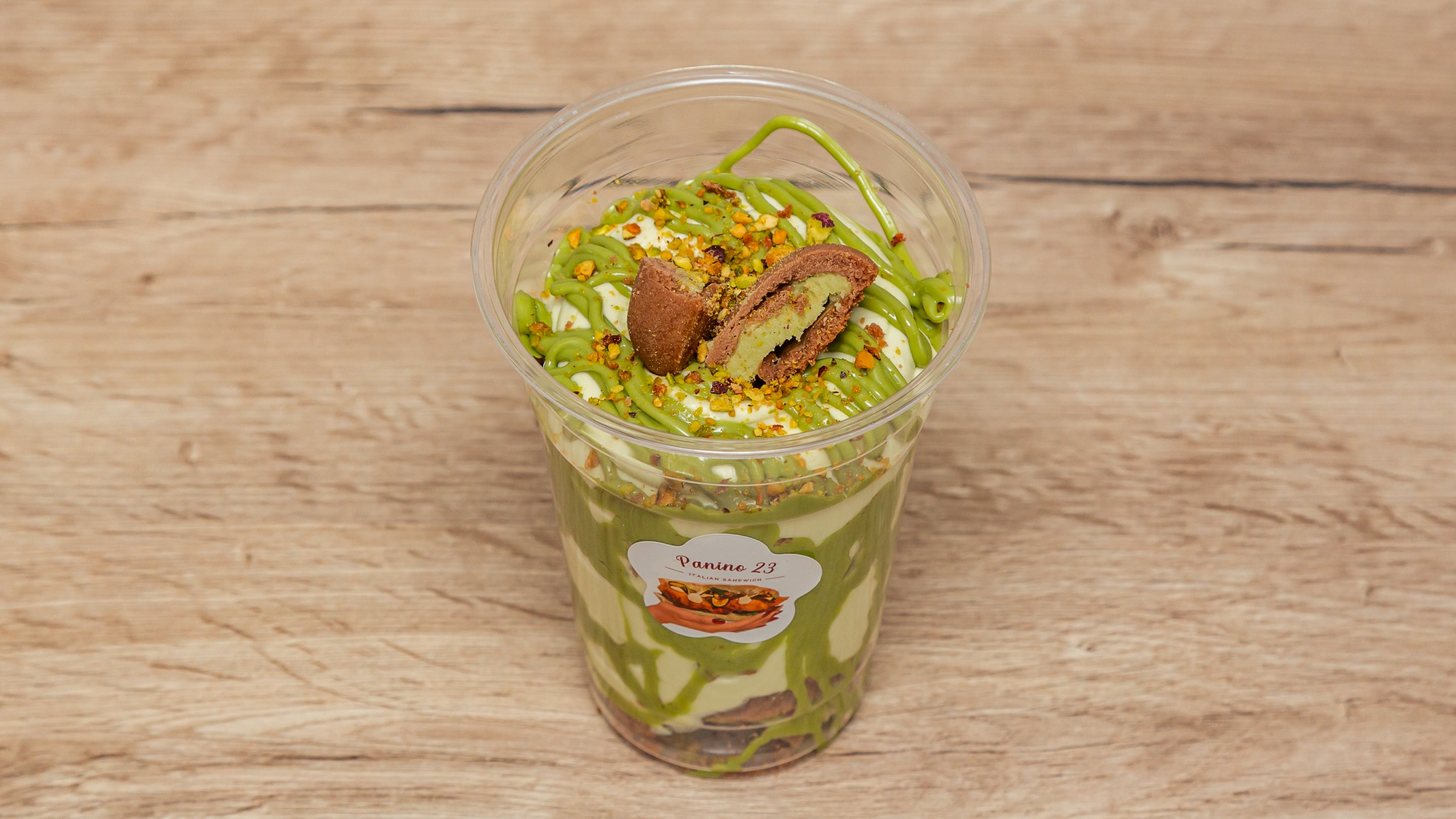 Pistachio cheesecake cup