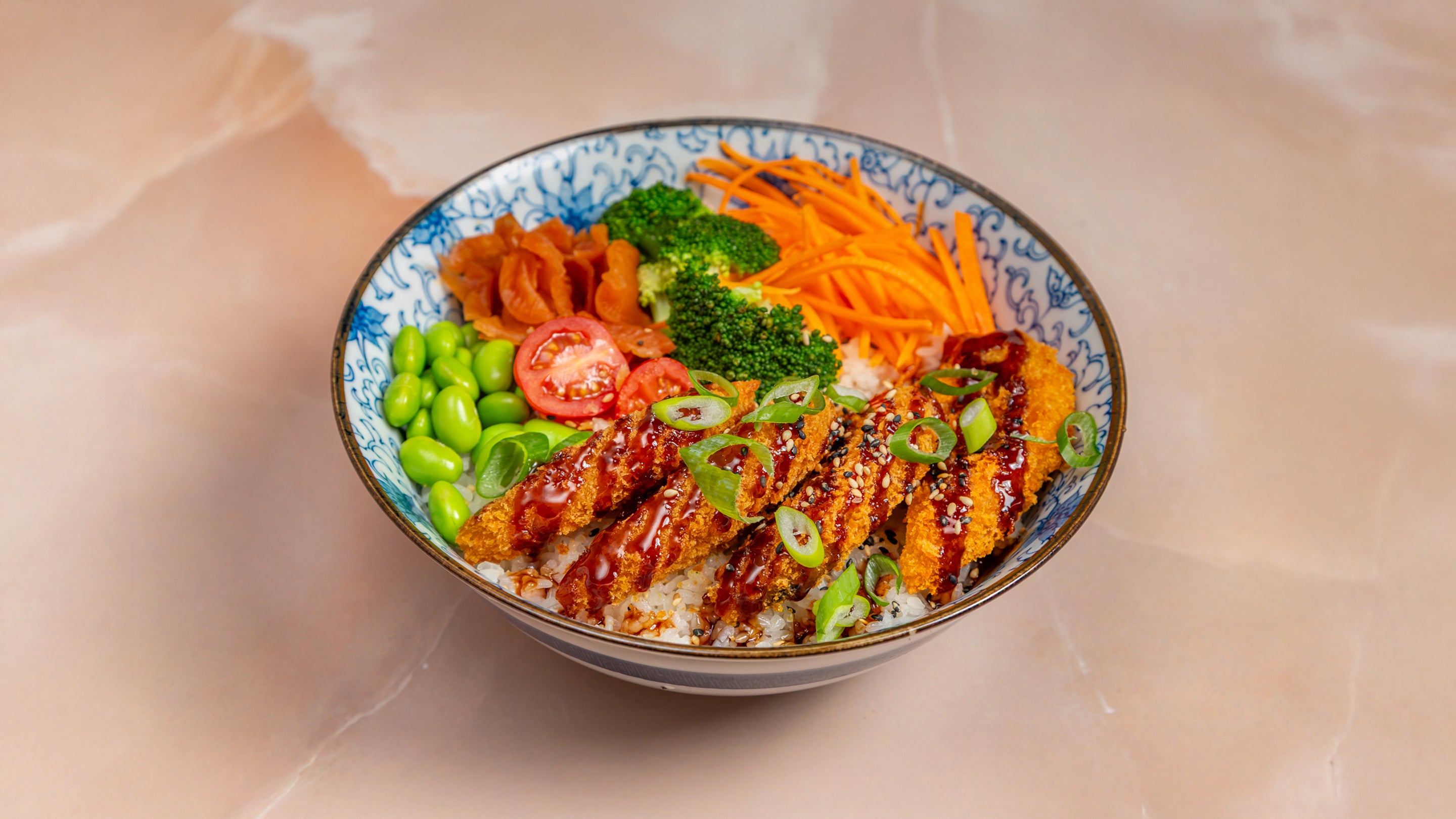 Veg Pumkin Katsu Teriyaki Rice