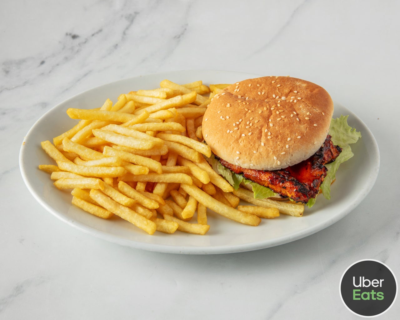 Spicy chicken Dipped Burger