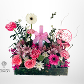 Baby Girl Arrangement With Money Acrylic