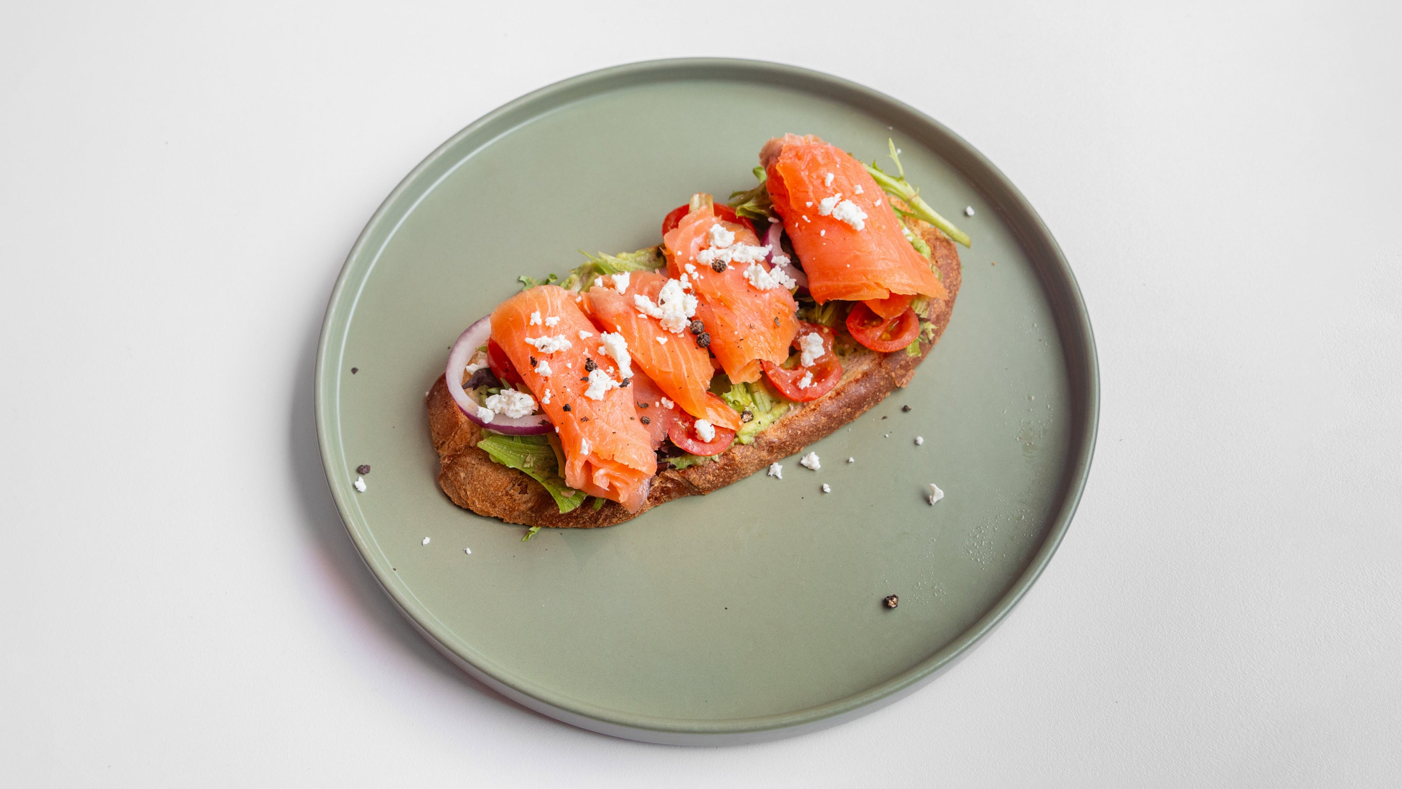 Smoked Salman Sourdough Sandwich