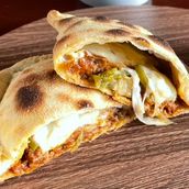 Bolognese Calzone With Garden Salad Or Potato Wedges And Soft Drink