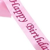 Birthday Sash Pink