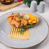 Smoked Salmon & Scrambled Eggs on Toasted Sourdough