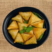 A dozen cheese samosas