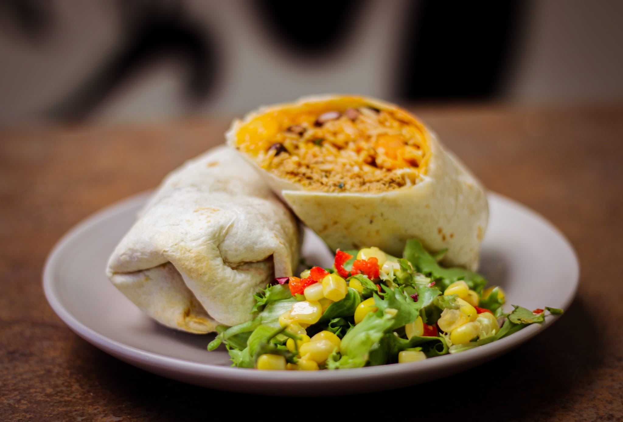 BBQ Pulled Jackfruit Burrito